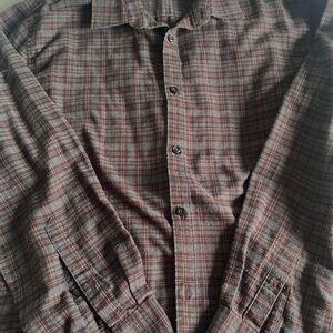 Axist Brown and Gray Plaid Shirt